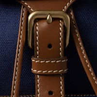 حقيبة ظهر من الكانفا والجلد - miumiu