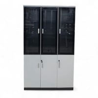 خزانه مكتب مرتفعة 3 درف لون ابيض على صاصي من كونسن...