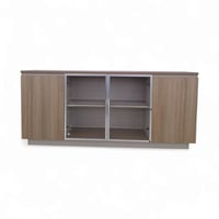 دولاب كرندايزا تصميم حديث لون خشبي على بيج خشب MDF...