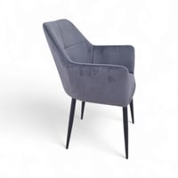 كرسي قماش لون رصاصي بسعر منافس