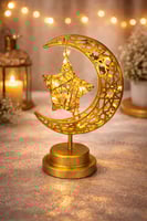 زينة رمضان هلال ونجمة مضيئة