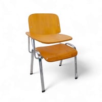 كرسي دراسة خشبي مع مسند يد