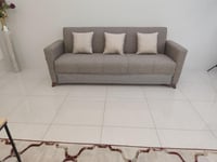 كنب سرير تركي قماش بيج – 8 أشخاص