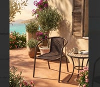 كرسي شبكي ثابت بلاستيك بتصميم عصري