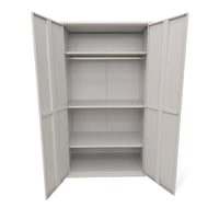 دولاب معدن أبيض درفتين متعدد الاستخدامات – قوة تخز...