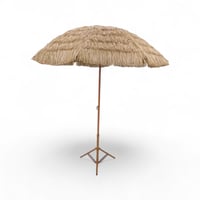 مظلة قش صناعي عمود حديد مع القاعدة راس متحرك