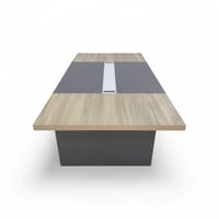 طاولة اجتماعات خشب MDF بلون بني – مقاسات متعددة لت...