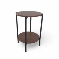 طاوله خدمة مدورة لون بني