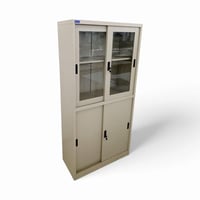 دولاب ملفات حديد درفة قزاز ودرفة