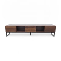 طاولة بلازما بلون بني بتصميم أنيق يناسب جميع الديك...