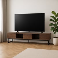 طاولة بلازما بلون بني بتصميم أنيق يناسب جميع الديك...