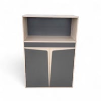 دولاب ملفات تصميم عصري حديث لون رمادي على رصاصي خش...