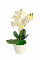 ورد صناعي مع فازه بلاستيك