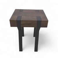 طاولة خدمة خشبية بلون بني