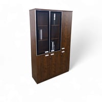 دولاب ملفات واسع بادراج لون بني خشب MDF