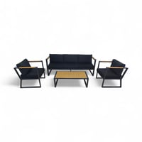 طقم جلسة خارجية فاخرة لـ 5 أشخاص – تصميم يجمع القو...