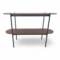 طاولة مدخل خشبية حديثة بتصميم عملي وأنيق