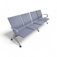 كرسي انتظار رباعي جلسه ربل قاعدة حديد