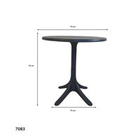 طاولة كاوفي فاخرة فيبر لون اسود سعر منافس