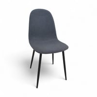 كرسي مطعم أنيق بقاعدة معدن وقماش فاخر