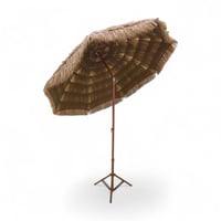 مظلة قش صناعي عمود حديد مع القاعدة راس متحرك