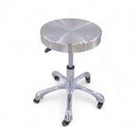 كرسي معمل استيل متحرك