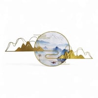 لوحة فنية جداية لون ذهبي