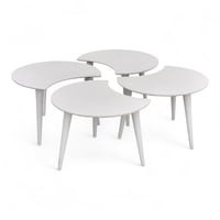 طقم طاولات خدمة تركي أبيض فاخر