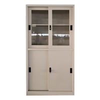 دولاب ملفات حديد درفة قزاز ودرفة