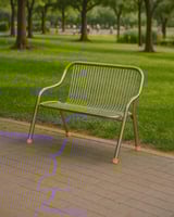 كرسي استيل لشخصين بتصميم عصري من كونسنت