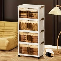 منظم ادراج تخزين بلاستيك 4 طبقات