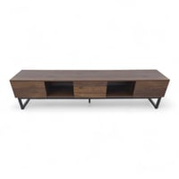 طاولة بلازما بلون بني بتصميم أنيق يناسب جميع الديك...