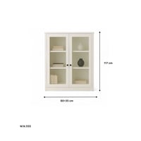 دولاب معدن أبيض متعدد الاستخدامات بدرف قزاز – تخزي...