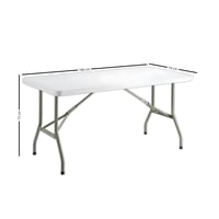 طاولة فيبر مسطيل قابلة للطي 150 سم