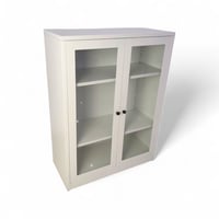 دولاب معدن أبيض متعدد الاستخدامات بدرف قزاز – تخزي...