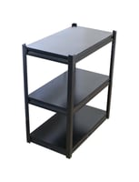 وحدة رفوف 3 طوابق معدن – تصميم عصري بلون رصاصي