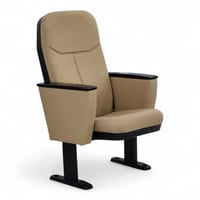 كرسي قاعات مفرد متحرك قابل للطي بقاعدة حديد وتكاية...