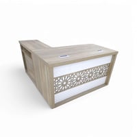 طاولة مكتب وملحق خشب MDFو كمدينة لون كموني في جدة