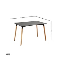 طاولة طعام خشبية مستطيل بتصميم أنيق وعصري