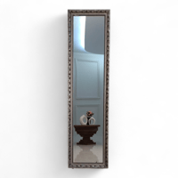 مراية مدخل بلون رصاصي أنيق، بإطار خشبي من كونسنت