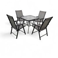 طقم جلسة فاخرة 1+4 مع مظله فاخرة من كونسنت لون اسو...