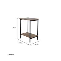 طاولة خدمة خشبية فاخرة قاعدة حديد