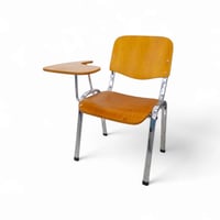 كرسي دراسة خشبي مع مسند يد