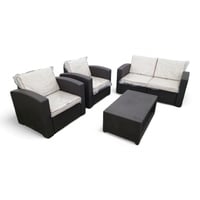 طقم كنب للحدائق 4 أشخاص مع طاولة جلسة أحواش