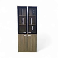 دولاب ملفات درفتين زجاج مميز من كونسنت