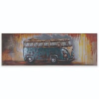 لوحة حائط عصرية كانفس برسم بارز مزودة بإطار خشبي م...