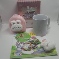 هدية طفلتي ع شكل ارنوب لطيفات البنوتات. محفظة تعلي...