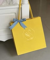 كيس وسط سوارفسكي اصفر 27 في 27 عمق 15 سم