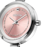 ساعة نسائي من هالو كيتي 18039 فضي ميناء زهري