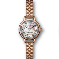 ساعة نسائي من هالو كيتي 18030 نحاسي ميناء ابيض
